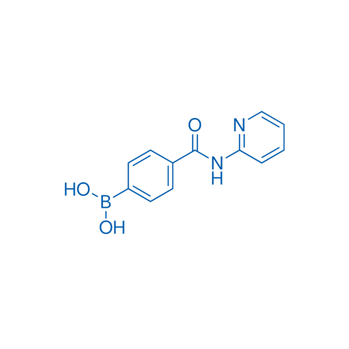 Structure of (4-(Pyridin-2-ylcarbamoyl)phenyl)boronic acid